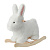 Игрушка качалка Bunny Happy Baby 91034 white